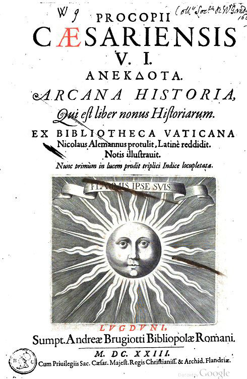 《秘史》的拉丁文譯本封面，1623年出版
