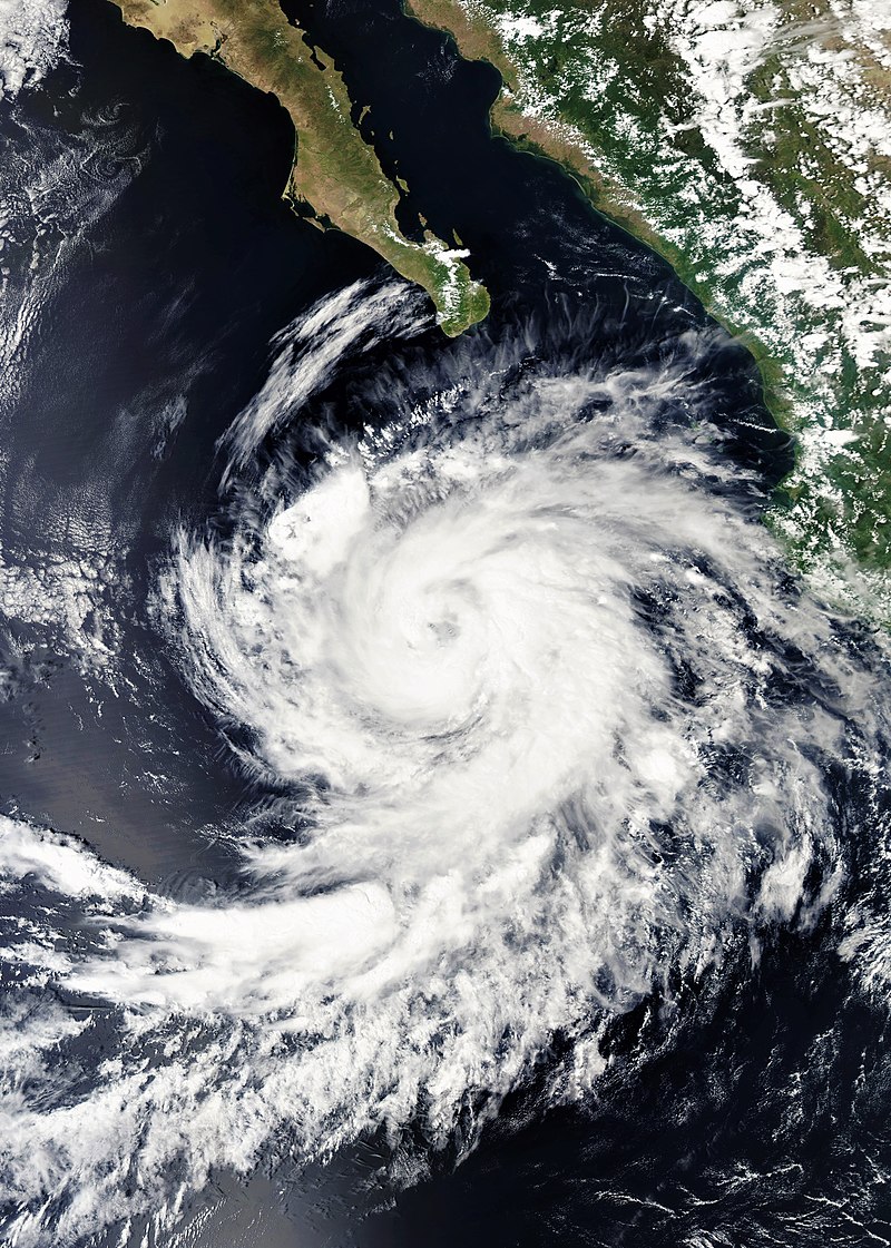 颶風諾瑪 衛星雲圖