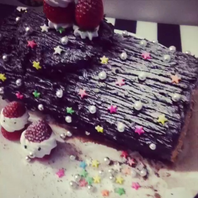 聖誕節樹根蛋糕