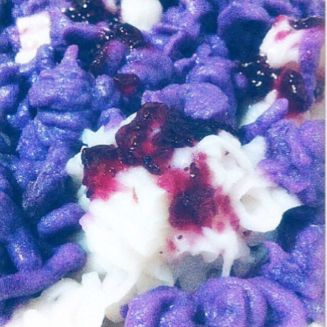 藍莓山藥紫薯泥