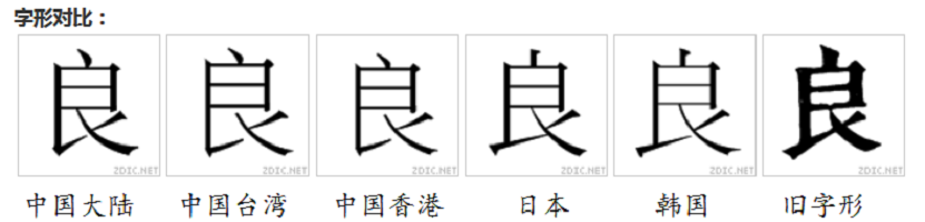 良(漢語漢字)