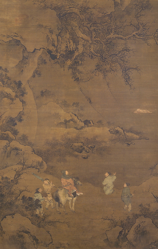 《弘農渡虎圖軸》北京故宮博物院藏