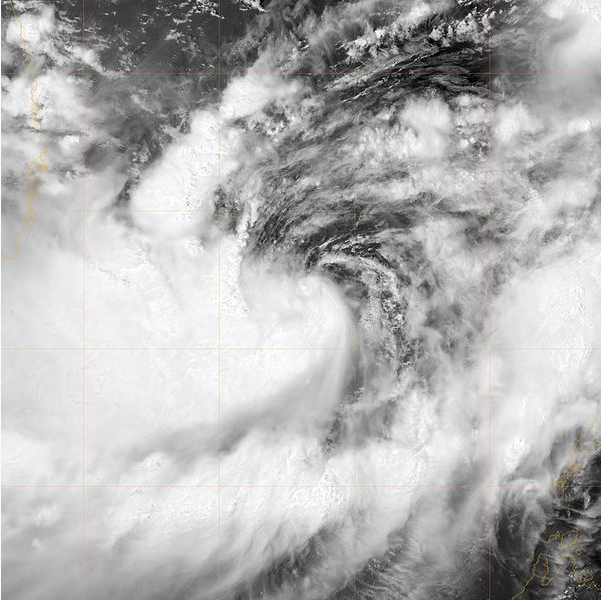 熱帶風暴韋森特 衛星雲圖