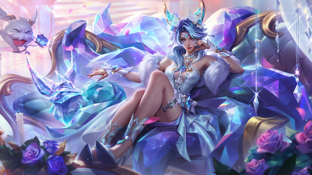 水晶玫瑰(《英雄聯盟手遊》中九尾妖狐阿狸的一款手遊首發限定皮膚)