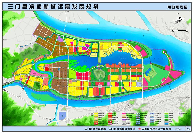 三門濱海新城發展規劃圖