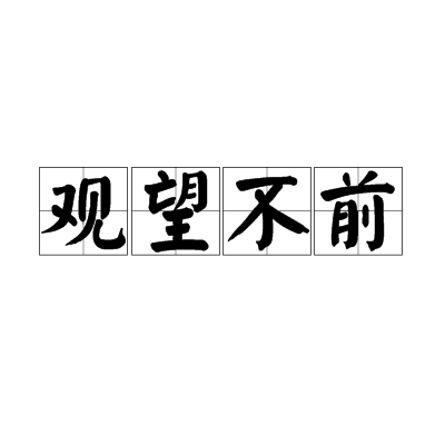 觀望不前 觀望不前