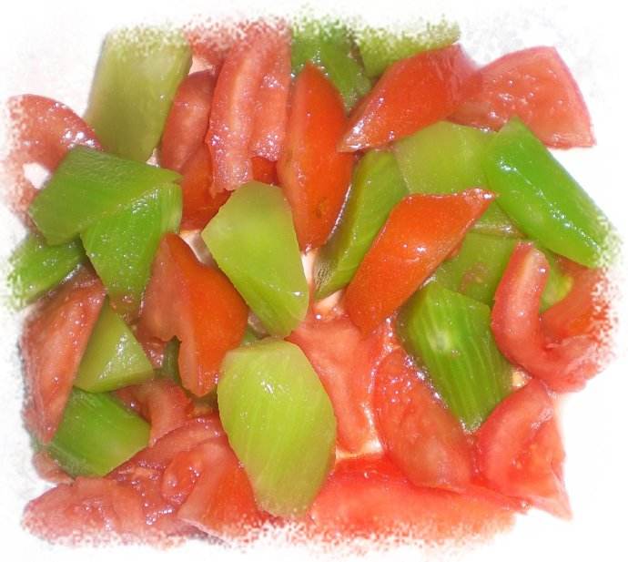 萵筍西紅柿