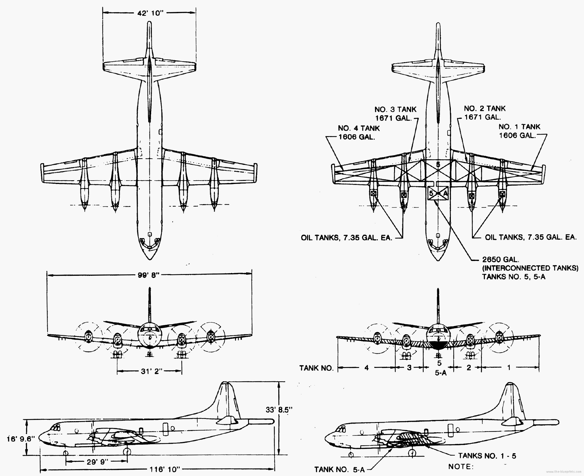 P-3結構規格線圖