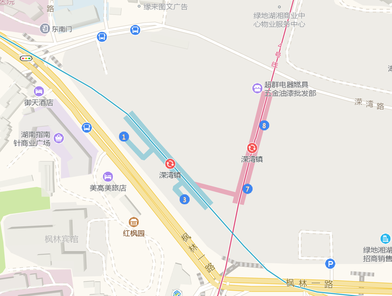 溁灣鎮站平面圖（自2019年5月26日起）