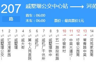 常州公交207路 常州公交207路
