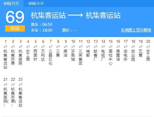 揚州公交69路 揚州公交69路