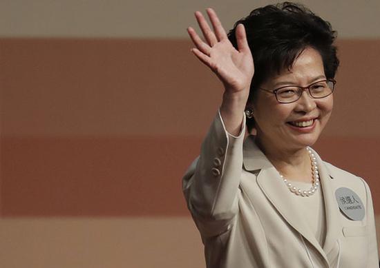 林鄭月娥以777票高票當選新一任香港特區行政長官