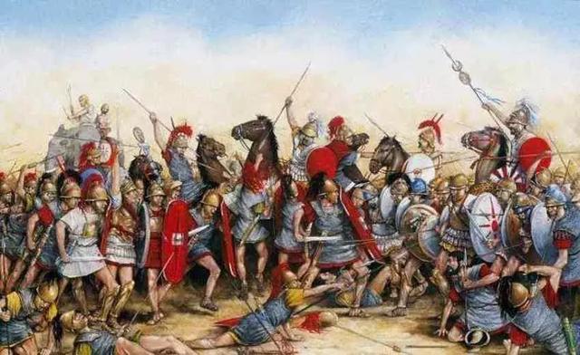 羅馬與迦太基軍隊激戰