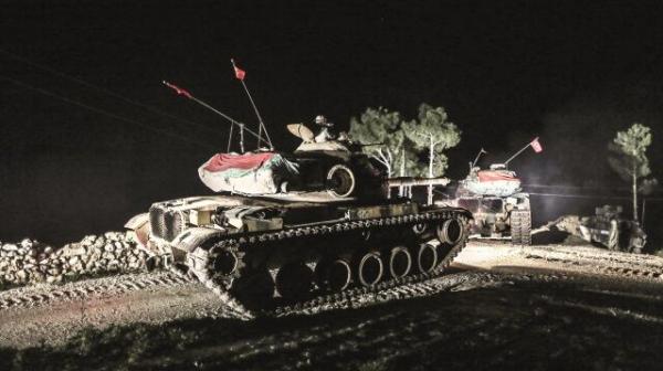 土耳其軍隊坦克開進伊拉克