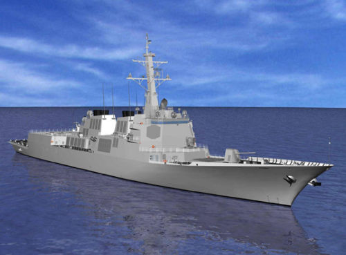 韓國海軍宙斯盾級驅逐艦電腦效果圖