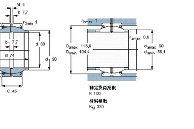 SKF GEM80ES-2RS軸承 SKF GEM80ES-2RS軸承