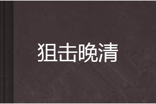 狙擊晚清 狙擊晚清