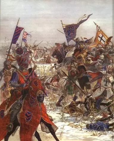 發起攻擊的立陶宛騎兵