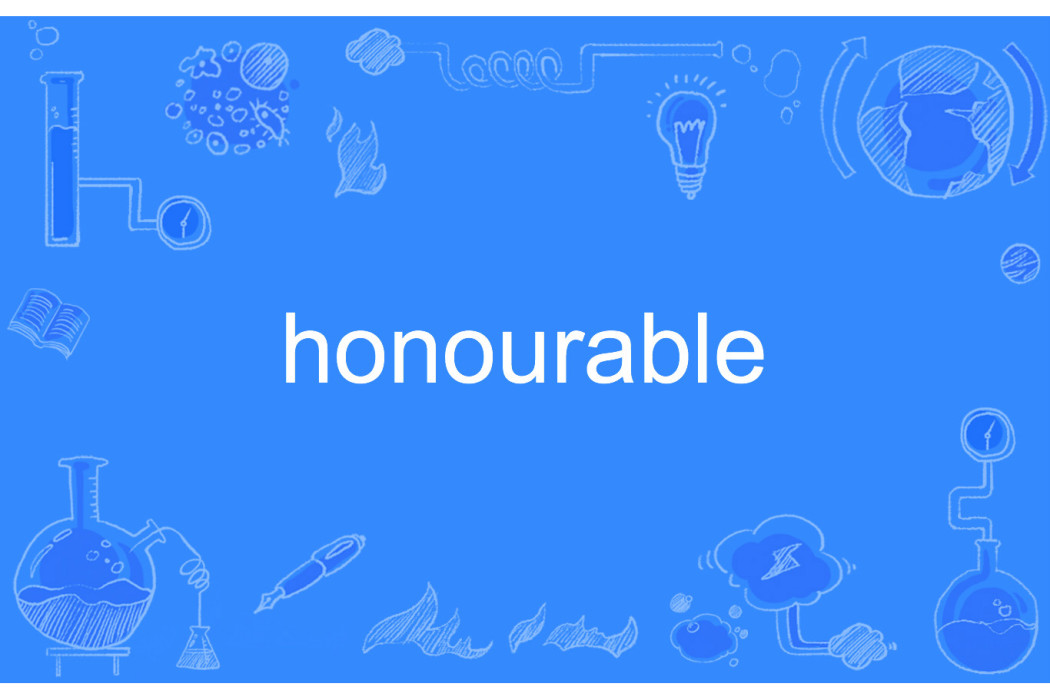 honourable honourable