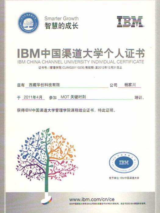 IBM中國渠道大學