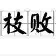 枯枝敗葉(詞語釋義) 枯枝敗葉(詞語釋義)