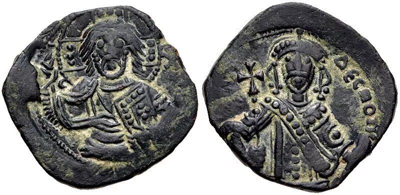 科尼努斯發行的銅幣 粗糙的做工顯示了不佳的財政狀況