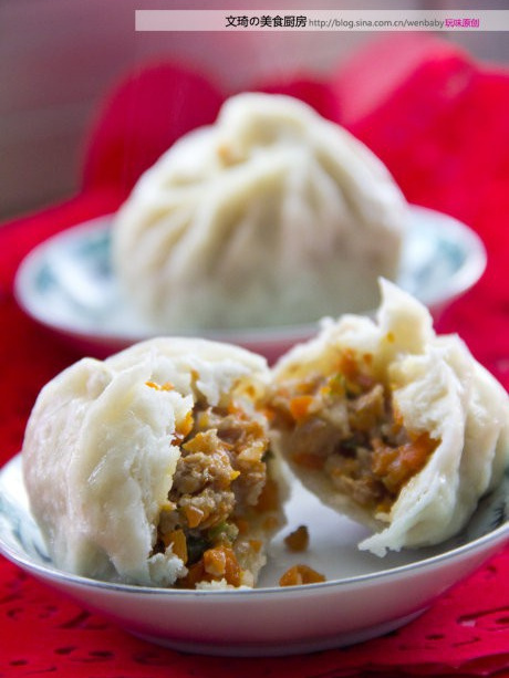 胡蘿蔔餡包子 胡蘿蔔餡包子