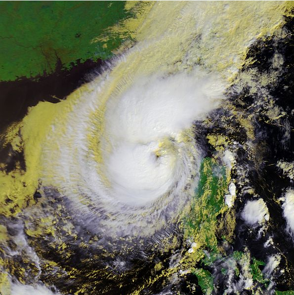 颱風琵琶衛星雲圖