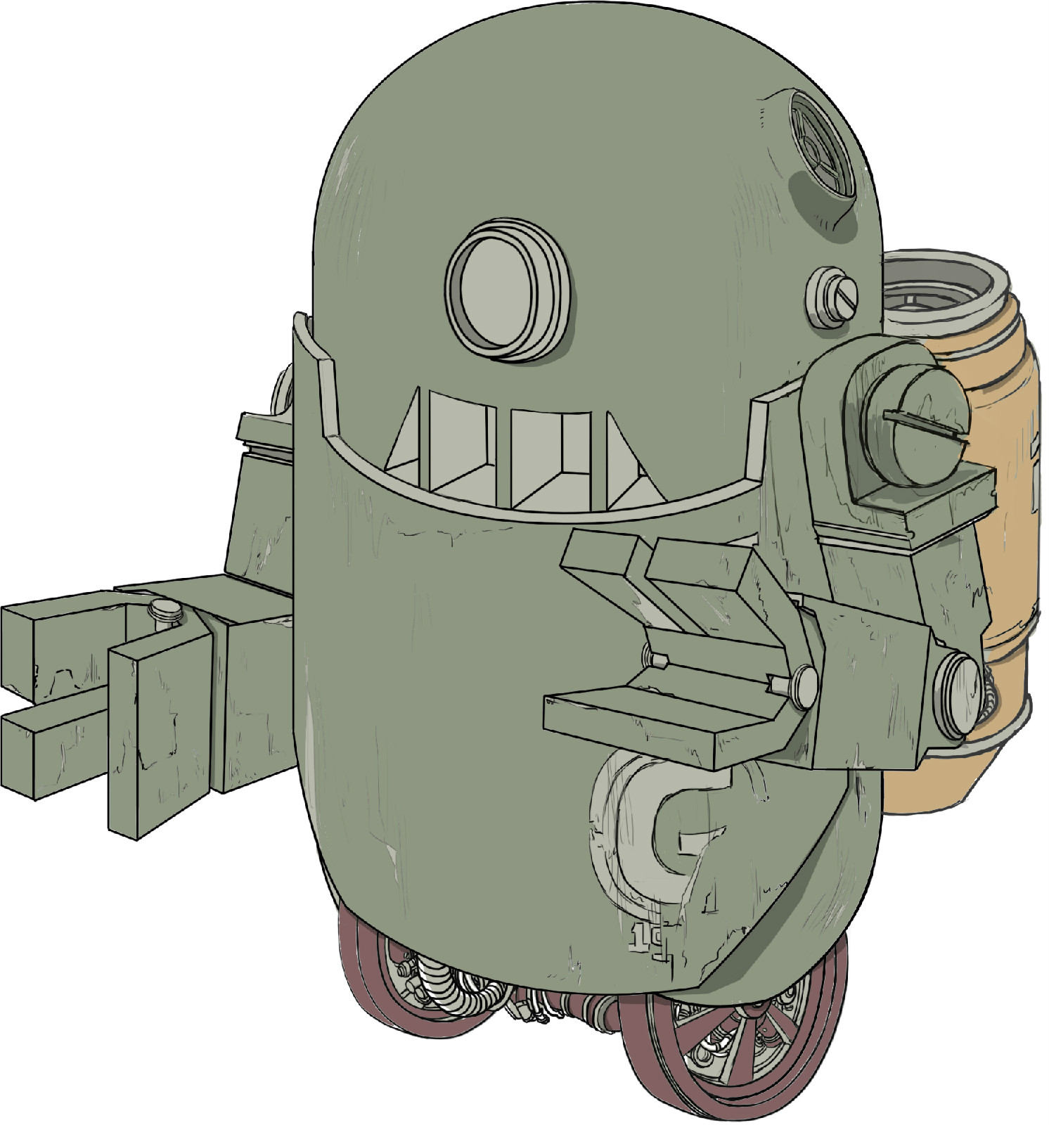g(《灰體》男主角的蒸汽動力機器人G)