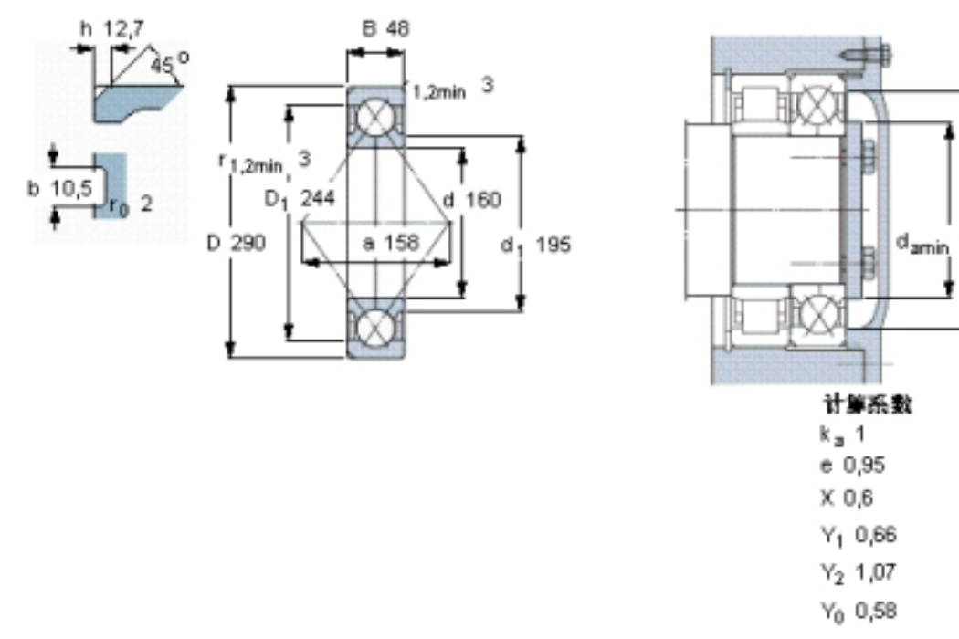 SKF QJ232N2MA軸承 SKF QJ232N2MA軸承