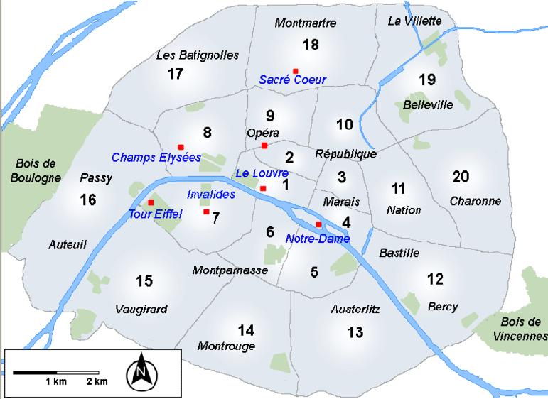 巴黎行政區劃