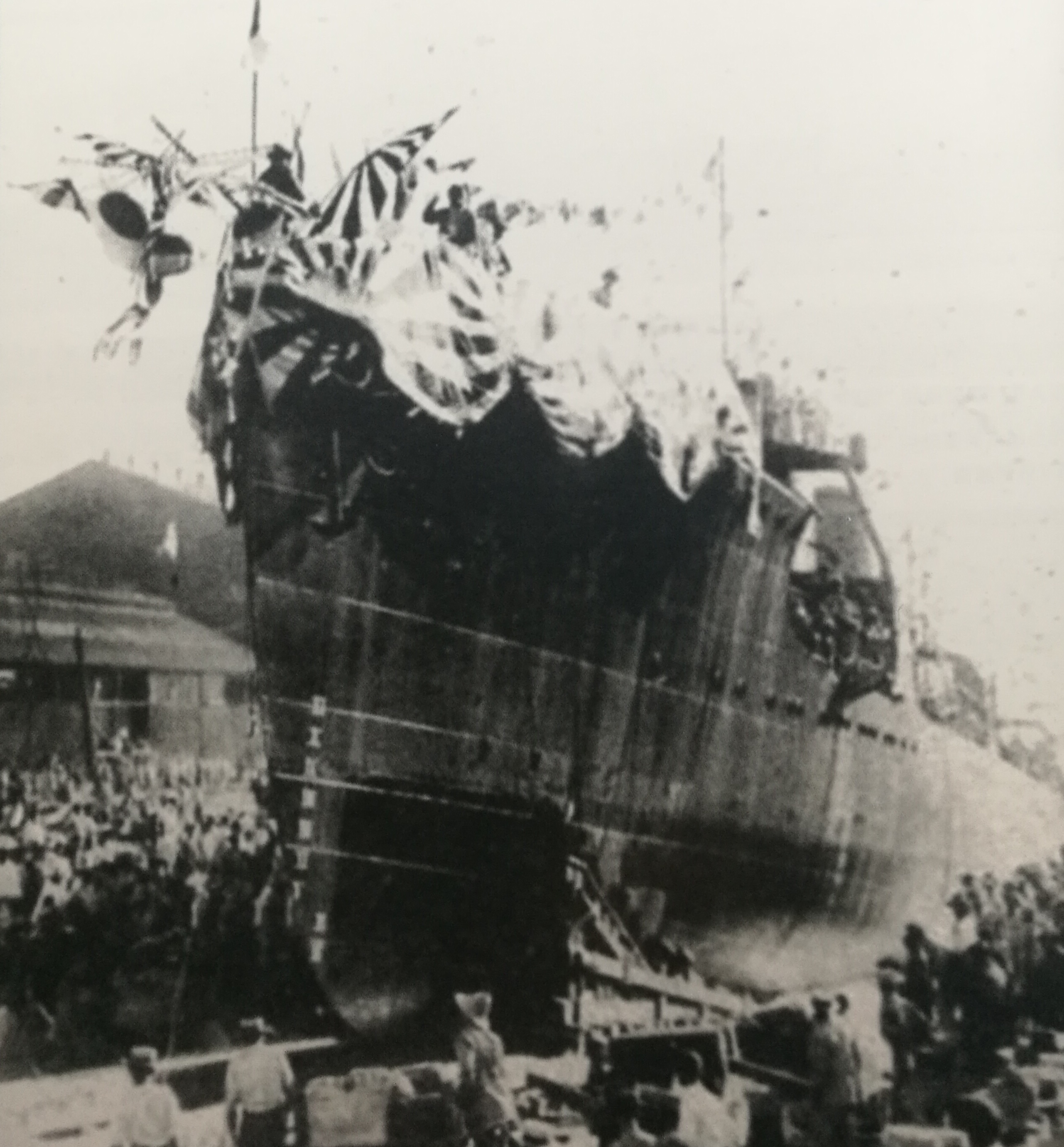 吳竹號，攝於1922年10月下水之時