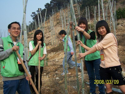 2008年植樹節，東莞松山湖
