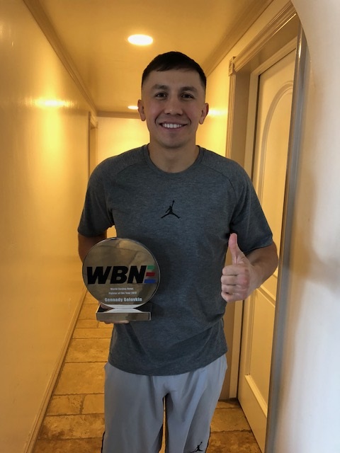 獲得世界拳擊新聞網站WBN年度最佳拳手獎