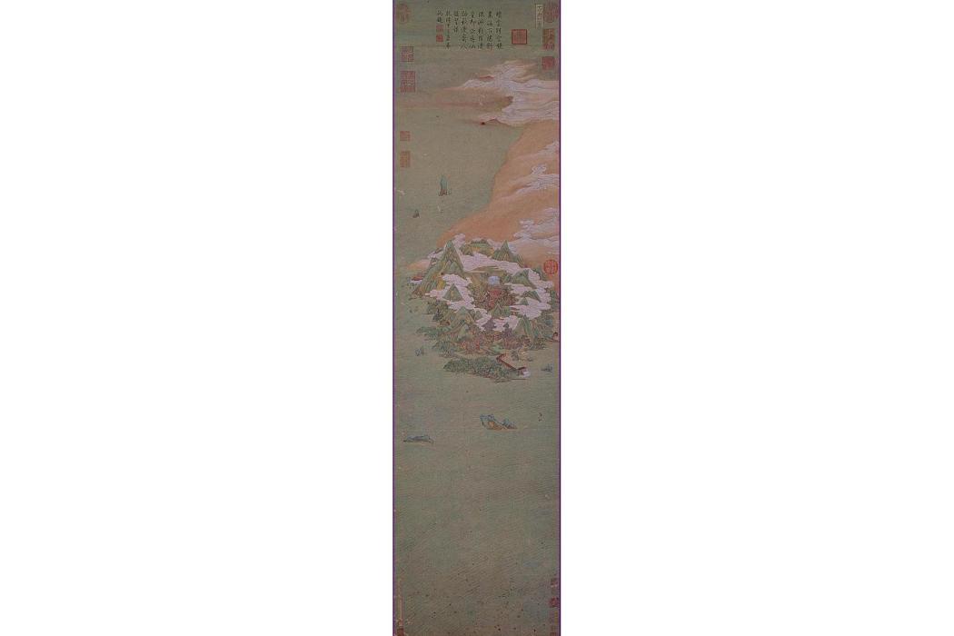 方壺圖(明代文伯仁創作繪畫) 方壺圖(明代文伯仁創作繪畫)