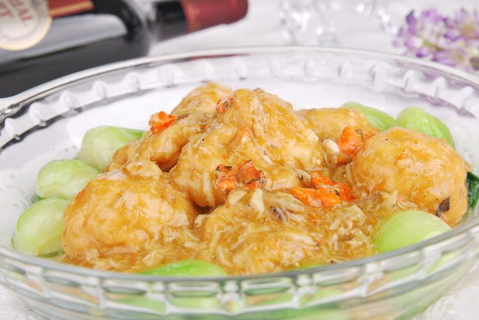 蟹粉溜魚卷