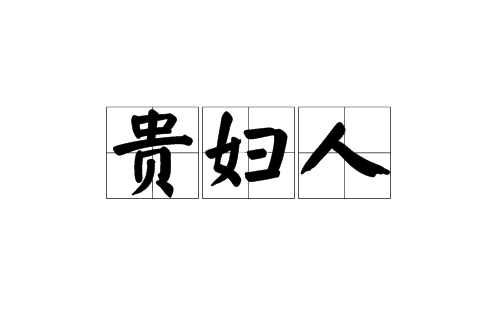 貴婦人(漢語詞語)