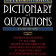 The New International Dictionary of Quotations The New International Dictionary of Quotations