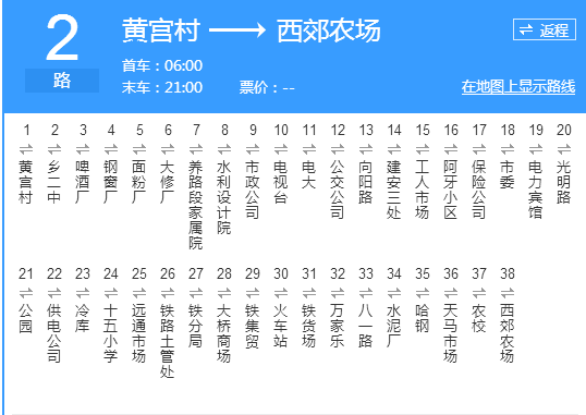 哈密公交2路 哈密公交2路