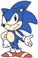 Sonic in the Sonic the Hedgehog TV series.