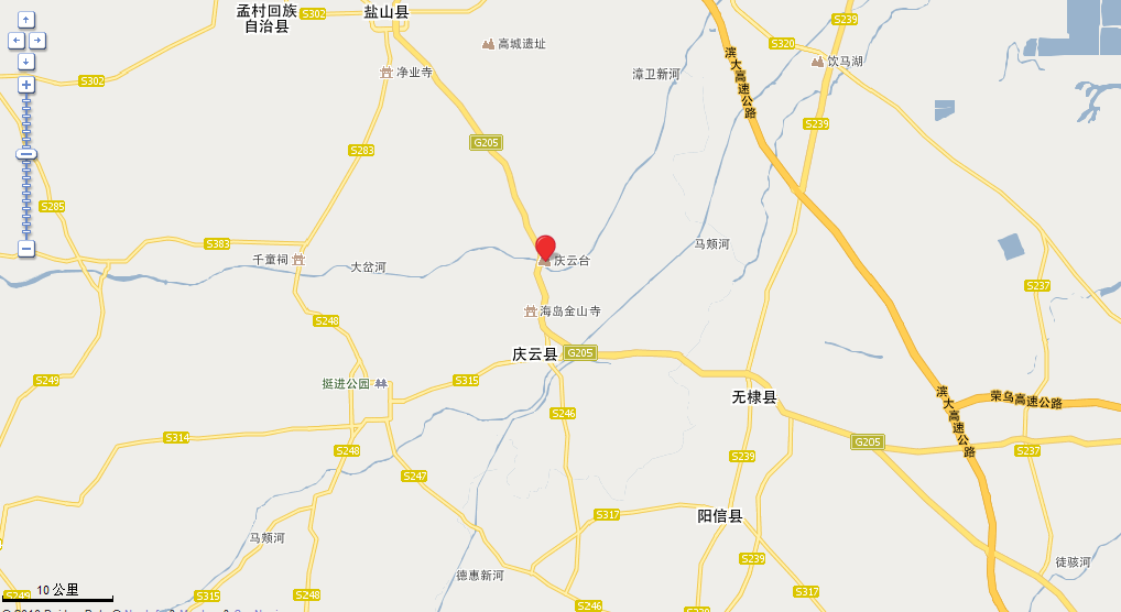 慶雲台地理位置
