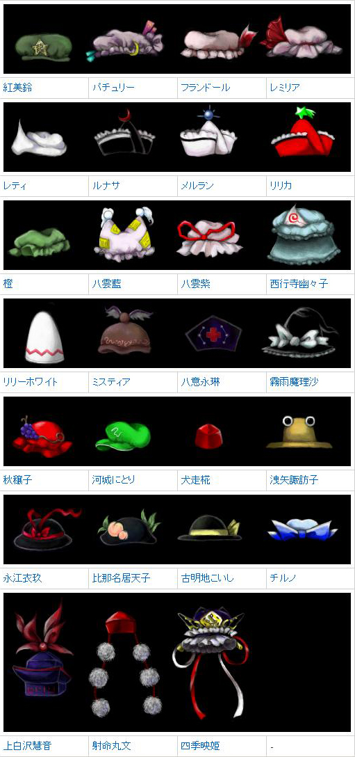 各種各樣的ZUN帽