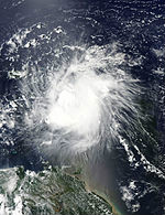 熱帶風暴埃麗卡 衛星雲圖