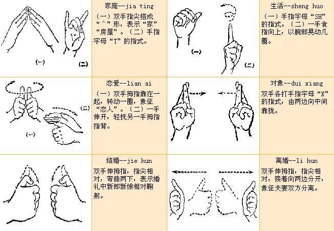 中國手語基本手勢
