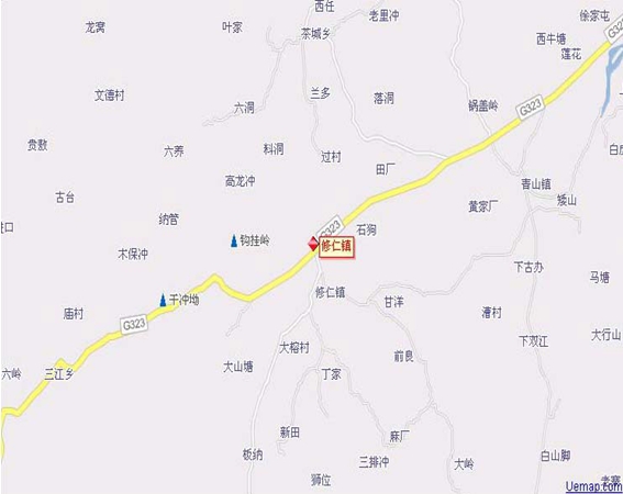修仁鎮地圖