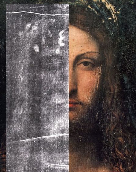 印記與達文西創作的耶穌畫像，二者相似