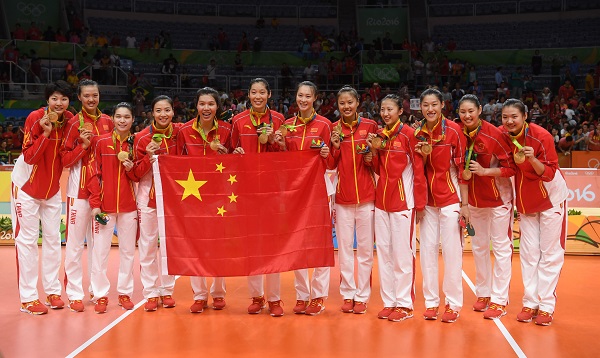 中國女排獲2016年裡約奧運會冠軍