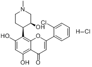 (-)-2-（2-氯苯基）-5,7-二羥基-8-[(3S,4R)-3-羥基-1-甲基-4-哌啶基]-4H-1-苯並吡喃-4-酮鹽酸鹽