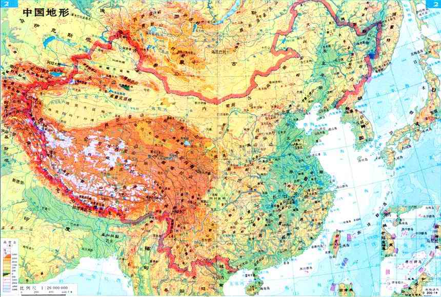 中華人民共和國地形圖