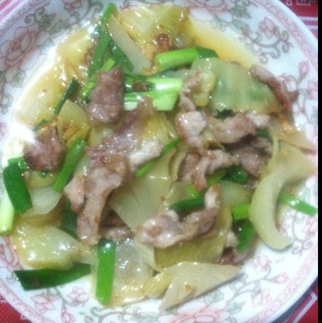 豬肉炒鹹菜 豬肉炒鹹菜